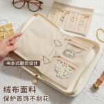 Premium Embroidery Jewelry Book Organizer (প্রিমিয়াম জুয়েলারি বই এবং ৫টি নরম ভেলভেট পেজ) - Image 6